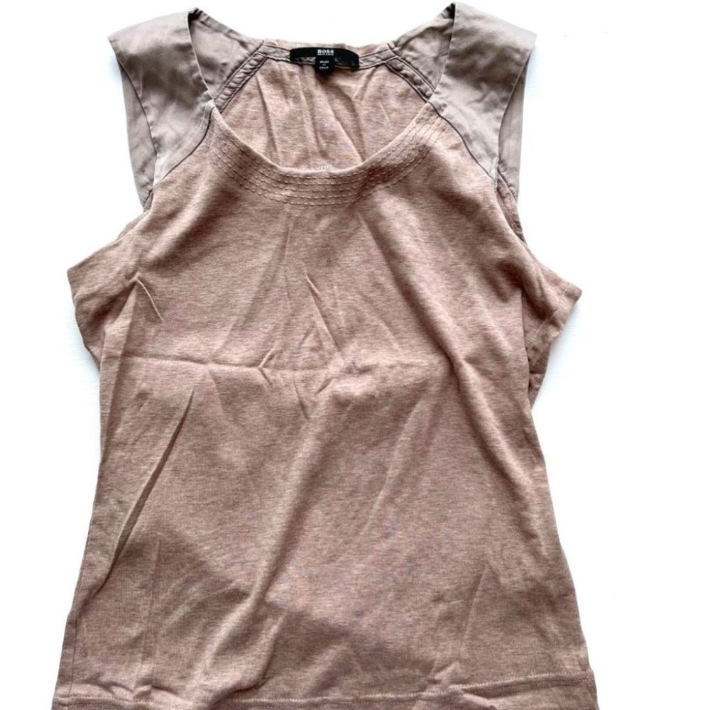 BOSS Hugo Boss Taupe Silk Blend Tank ( S )